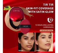 MASQUE AJUSTÉ COUSSIN ROUGE, Film de couverture aérien, Couche mate floue, Voile de micro-cristaux éclatants, Adhérence résistante au masque, Teint sans huile anti-acné, Couche magnétique hydra-lock,