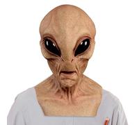 Masque Alien Face - Masque de Costume Complet en Latex, Visage Extraterrestre Réaliste, Couvre-chef d'Horreur Texturé | Déguisement Terrifiant Créature Science-fiction pour Halloween Fête Cosplay