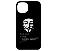 Masque Anonyme Guy Fawkes Masque Hacker Group Coque pour iPhone 13