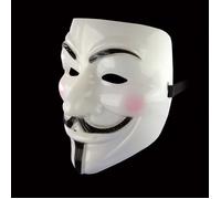 Masque Anonymous pour Adulte - Party Pro - Blanc - Carnaval et Manifestations