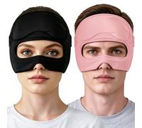 Masque anti-migraine - Masque pour les yeux chaud/froid - Réutilisable | Splitable, rétention rapide de la température, zéro pénétration de la lumière, construction ultra légère