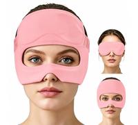 Masque anti-migraine - Masque pour les yeux chaud/froid - Réutilisable | Splitable, rétention rapide de la température, zéro pénétration de la lumière, construction ultra légère