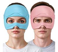Masque anti-migraine - Masque pour les yeux chaud/froid - Réutilisable | Splitable, rétention rapide de la température, zéro pénétration de la lumière, construction ultra légère