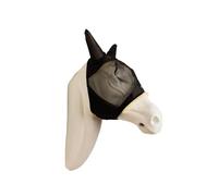 Masque anti-mouches respectueux de la peau avec oreilles pour cheval Kentucky Noir Full