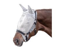 Masque anti-mouches avec protection d'oreilles pour cob Waldhausen Premium Gris Cob