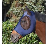Masque anti-mouches avec protège-oreilles pour cheval USG Bleu Poney