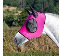 Masque anti-mouches avec protège-oreilles pour cheval USG Rose Shetland