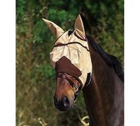 Masque Anti-Mouches Equithème "Fly Protector" Taille Cheval, Équitation Marron