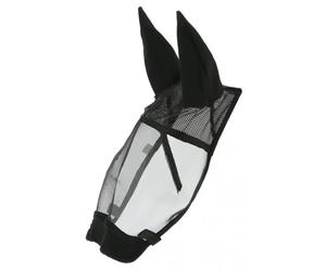 Masque anti-mouches Equithème Training Noir Poney