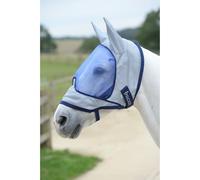 Masque anti-mouches et oreille pour cheval Bucas Buzz-Off Deluxe Bleu 2XS