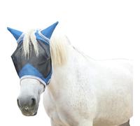 Masque anti-mouches pour cheval avec cache-oreilles | Ouverture Forelock pour un soin de la crinière sans enchevêtrement | Protection UV et maille respirante | Ajustement sans frottement et meilleure
