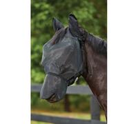Weatherbeeta 2025 Comfitec Double Dart Deluxe Fly Mask with Ears and Nose 1009435 - Black Fly Mask Size - COB