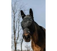 Masque anti-mouches pour cheval avec nez Equithème Soft Noir M