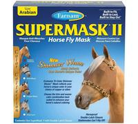 Masque anti-mouches pour cheval avec oreilles Farnam Supermask II Xl XL Marron XL