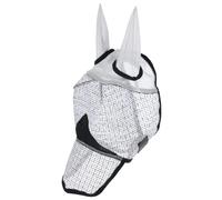 Masque anti-mouches pour cheval avec protection Covalliero Gris Cob