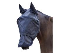 Waldhausen Premium Fliegenmaske Space, mit Ohren- und Nasenschutz, Schwarz, Vollblut