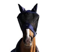 Masque anti-mouches pour cheval Bucas Buzz-Off Pro Bleu 115 cm