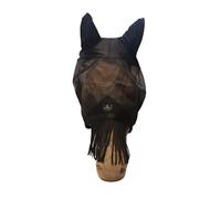 Masque anti-mouches pour cheval classic avec oreilles & franges de nez Kentucky Noir Cob