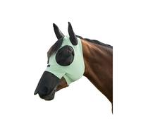 Masque anti-mouches pour cheval élastique avec protection naseaux HKM Vert 2XS