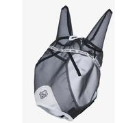 Masque anti-mouches pour cheval en tissu mesh LeMieux Gris Mini poney