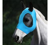 Masque anti-mouches pour cheval - Grand espace pour les yeux - Avec oreilles - Protection UV pour cheval