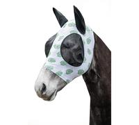 HKM Masque anti-mouches Avocado pour poney Blanc/Violet