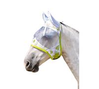 Masque anti-mouches pour cheval HKM Flamingo Vert M