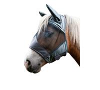 Masque anti-mouches pour cheval HKM High Professional Gris S