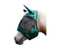 Masque anti-mouches pour cheval HKM High Professional Vert L