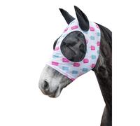 Masque anti-mouches pour cheval HKM Ice Cream Blanc Poney