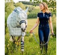 Masque anti-mouches pour cheval Horseware Newmarket Vert Poney