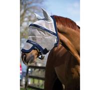 Masque anti-mouches pour cheval Horseware Rambo Plus Argenté Poney