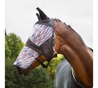 Masque anti-mouches pour cheval Horze Zebra Noir 2XL