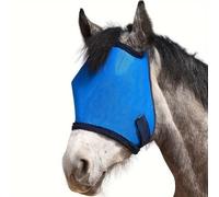 Masque anti-mouches pour cheval, masque anti-mouches super confortable pour chevaux, protection UV, couverture intégrale en maille fine offrant une meilleure vision et une meilleure circulation de