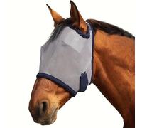Masque anti-mouches pour cheval, masque anti-mouches super confortable pour chevaux, protection UV, couverture intégrale en maille fine offrant une meilleure vision et une meilleure circulation de