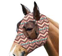 Masque anti-mouches pour cheval - Masque en résistante aux UV, capuche de protection respirante | M/L, système de fixation sécurisé par sangle, accessoire de terrain d'équitation confortable