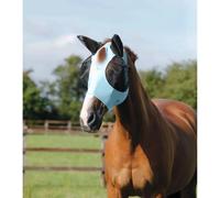 Masque anti-mouches pour cheval Premier Equine Comfort Tech Lycra Bleu S