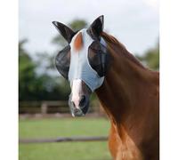 Masque anti-mouches pour cheval Premier Equine Comfort Tech Lycra Gris M