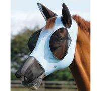Masque anti-mouches pour cheval Premier Equine Comfort Tech Xtra Lycra Bleu L