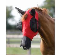 Masque anti-mouches pour cheval Premier Equine Comfort Tech Xtra Lycra Rouge M