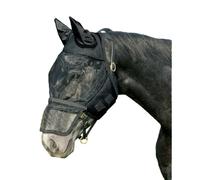 Masque anti-mouches pour cheval QHP Noir Cheval