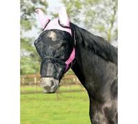 Masque anti-mouches pour cheval QHP Rose Shetland