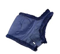 Masque anti-mouches pour cheval sans protection pour les oreilles Shetland à Extra Full (Bleu marine, Pleine grandeur)