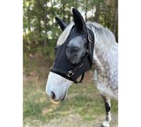 Masque anti-mouches pour cheval ThinLine Noir M
