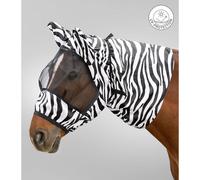 Masque anti-mouches pour cheval Waldhausen Zebra Blanc XFull