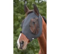 Masque anti-mouches pour cheval Weatherbeeta Deluxe Stretch Bug Eye Saver Noir Demi-sang