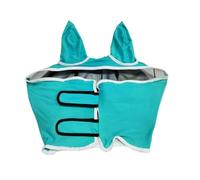 Masque Anti-Mouches pour Chevaux, Filets de Couverture Demi-Visage respiran | Bouclier anti-mouches avec oreilles, sangle élastique UV, masques anti-mouches pour chevaux, bétail, vache, ferme de campagne