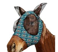 Masque anti-mouches - Protection anti-mouches extensible - Maille filet - Grands yeux - Accessoires pour crinière - Équipement d'équitation poulain