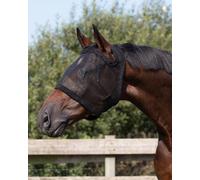 Masque Anti-Mouches sans Oreilles, Noir - Pony