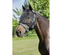 Masque anti-mouches sans protection auditive pour cheval USG Noir Poney